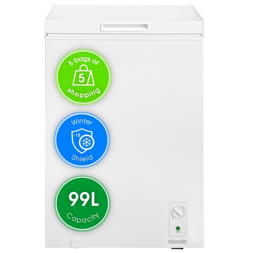Abode chest freezer white - chest,